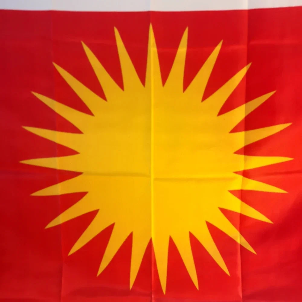 Yezidische flagge – 90×150 cm Outdoor-Flagge