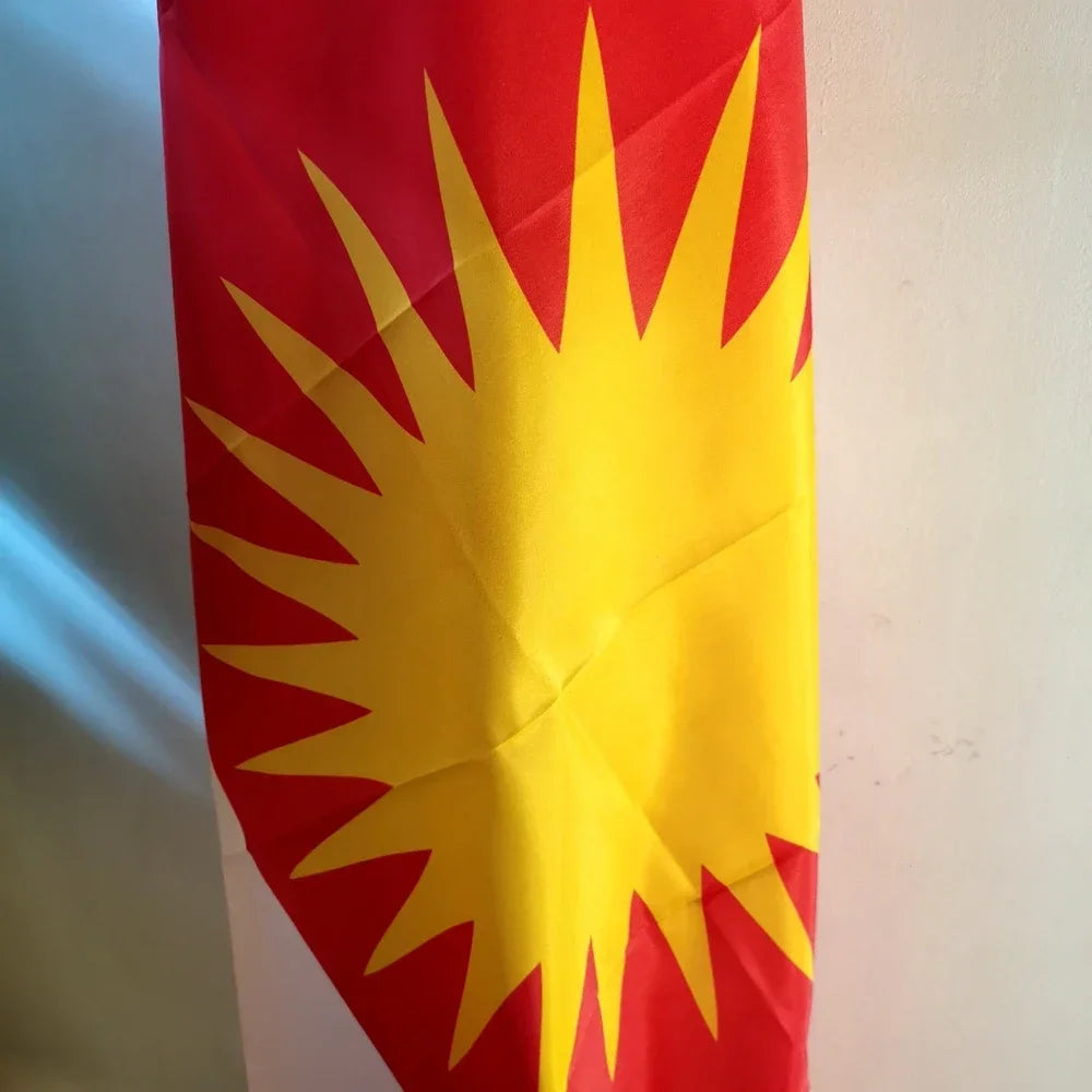 Yezidische flagge – 90×150 cm Outdoor-Flagge