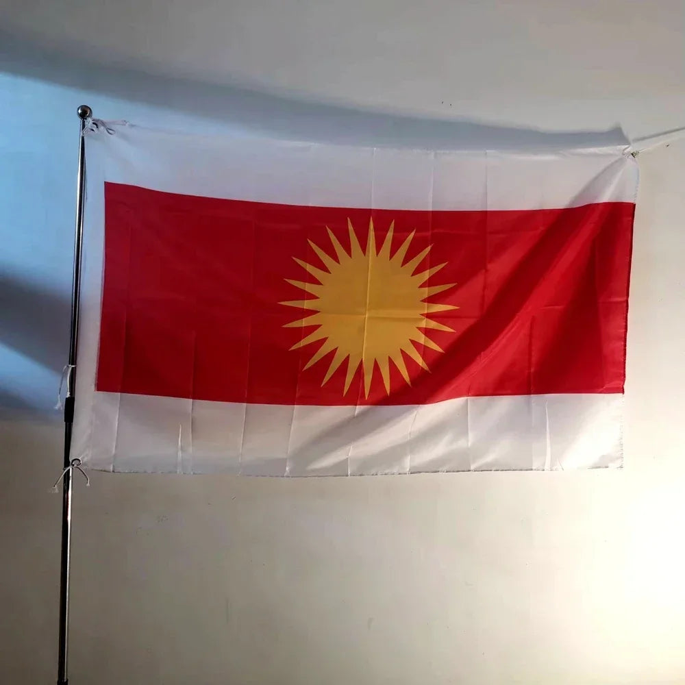 Yezidische flagge – 90×150 cm Outdoor-Flagge
